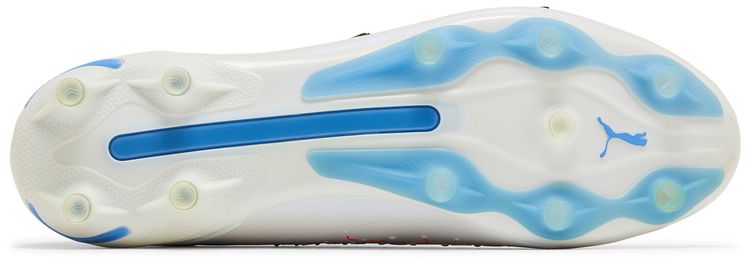 Puma King Ultimate FG AG White Blue Glimmer