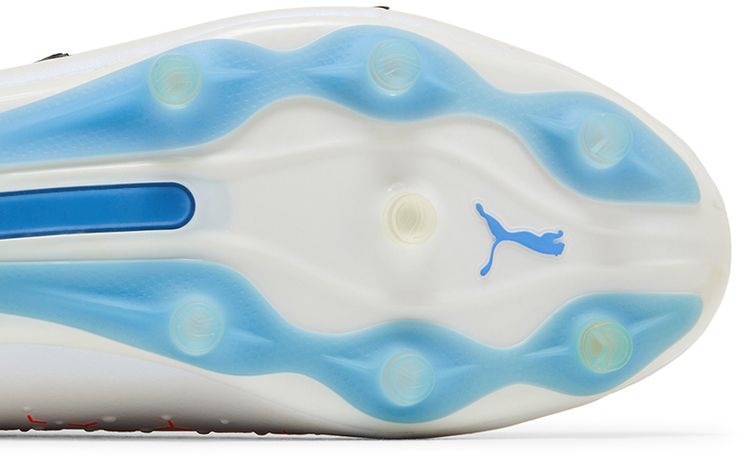 Puma King Ultimate FG AG White Blue Glimmer