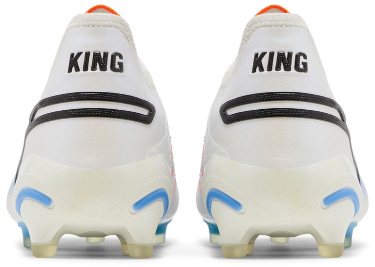 Puma King Ultimate FG AG White Blue Glimmer