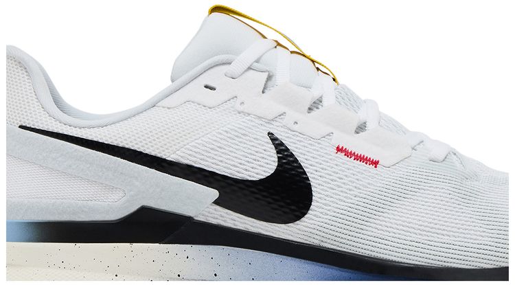 Nike Air Zoom Structure 25 White Navy Speed Yellow