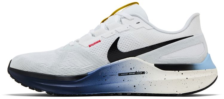 Nike Air Zoom Structure 25 White Navy Speed Yellow