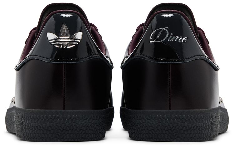 Dime x adidas Gazelle ADV Maroon Silver Metallic Studs