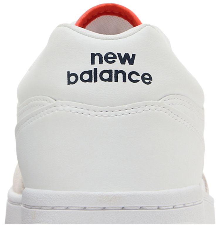 New Balance 480 White Dark Arctic Grey Gulf Red