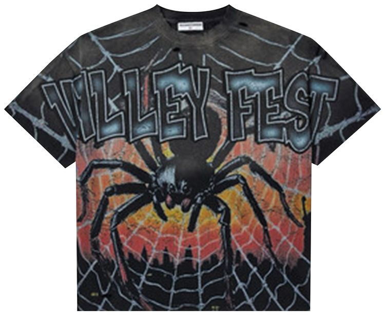 Vale Forever Valley Fest Spider Tee Black