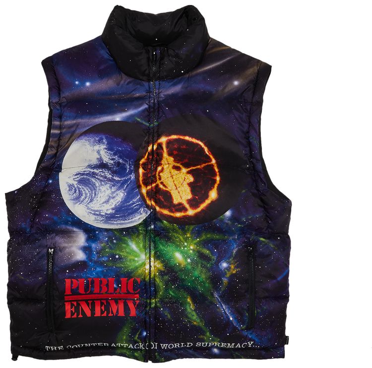 Supreme x Public Enemy x Undercover Puffer Jacket Black