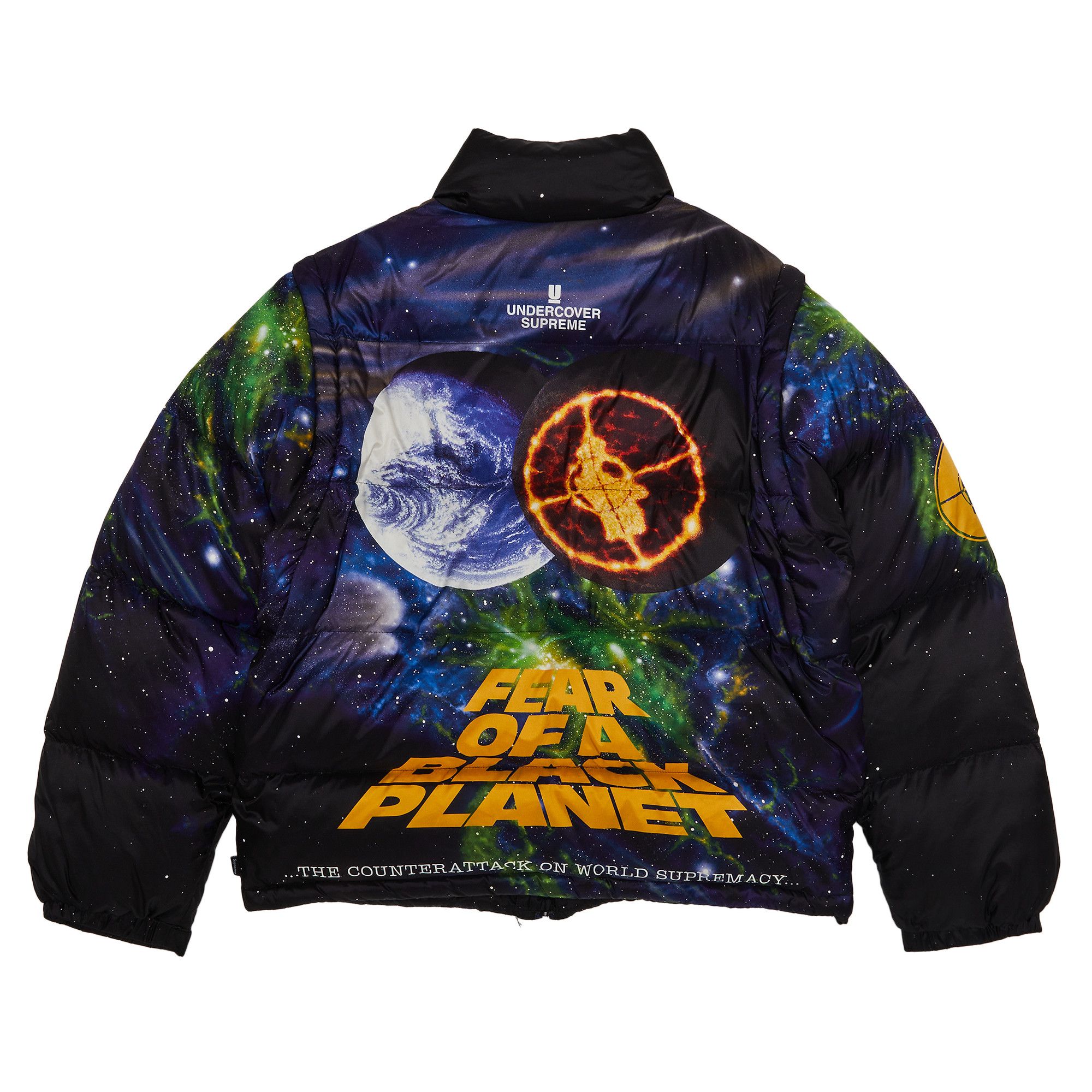 Buy Supreme x Public Enemy x Undercover Puffer Jacket 'Black