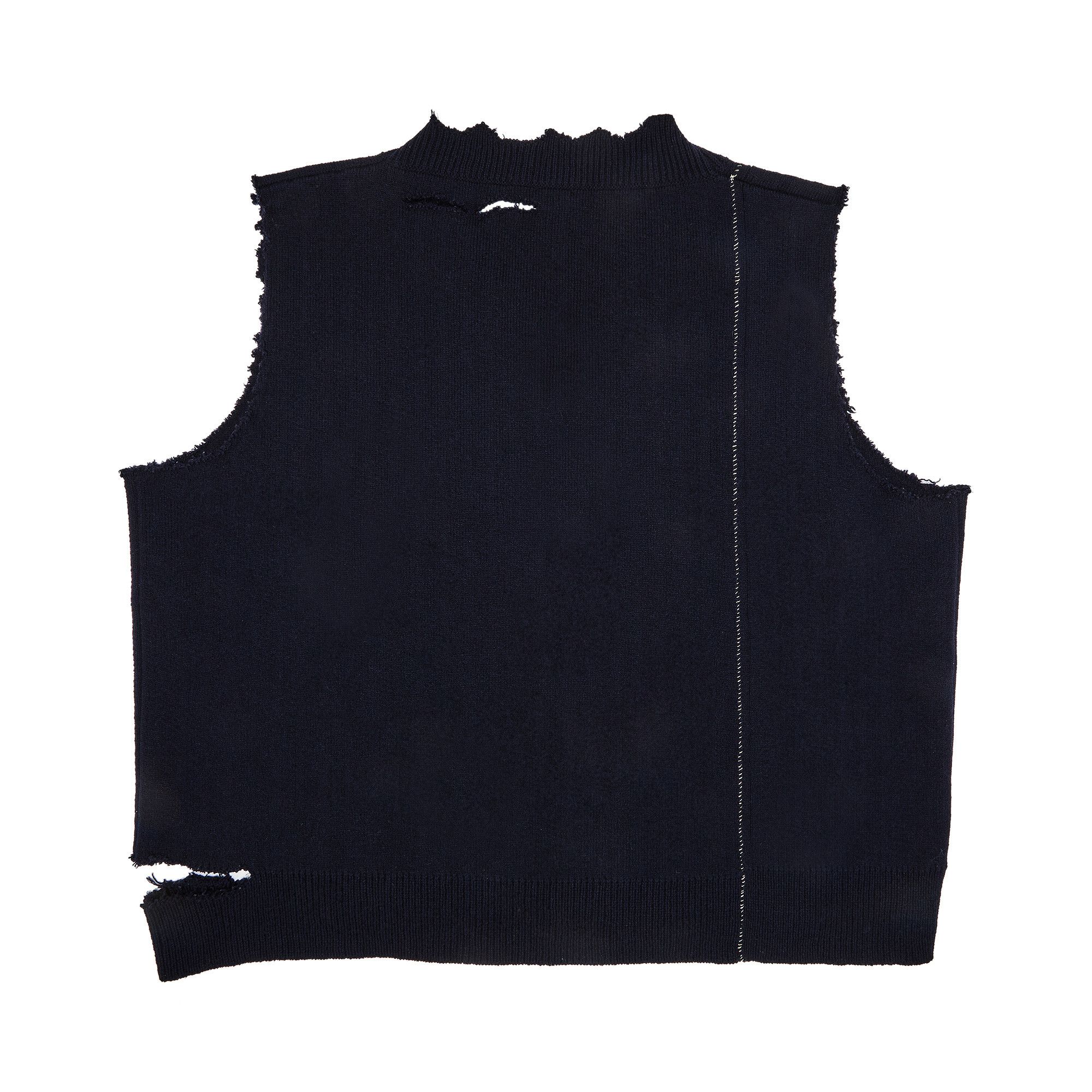トップス RAF SIMONS 2015AW DISTRESSED KNIT VEST RAF SIMONS 2015 Autumn/Winter Distressed Knit Vest.