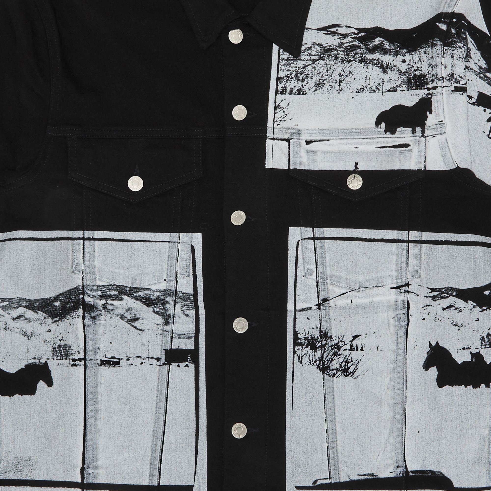 Buy Pre-Owned Calvin Klein Andy Warhol Denim Jacket 'Black