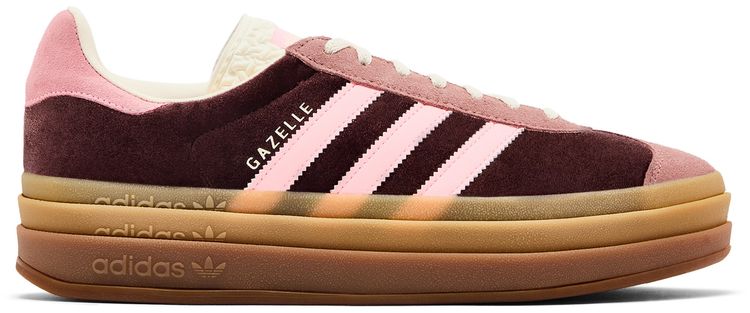 Adidas Wmns Gazelle Bold Shadow Brown Glow Pink Velvet