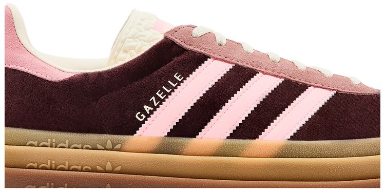 Adidas Wmns Gazelle Bold Shadow Brown Glow Pink Velvet