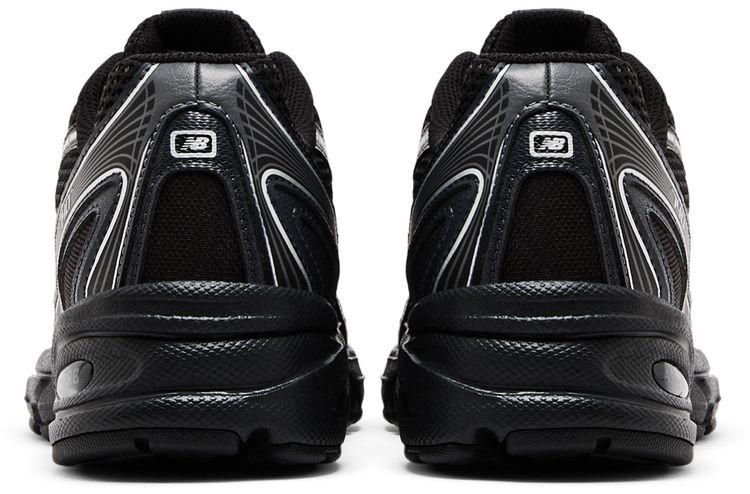 New Balance 740 Big Kid Wide Black Silver Metallic