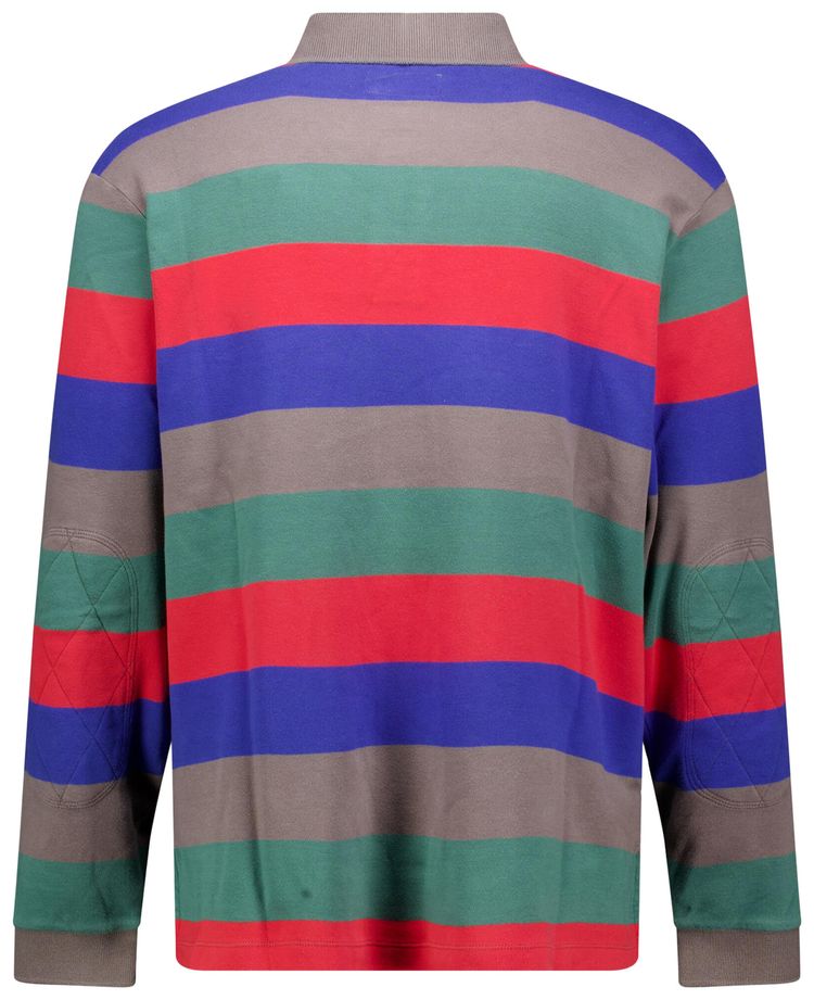 ERL Striped Long Sleeve Polo Multicolor