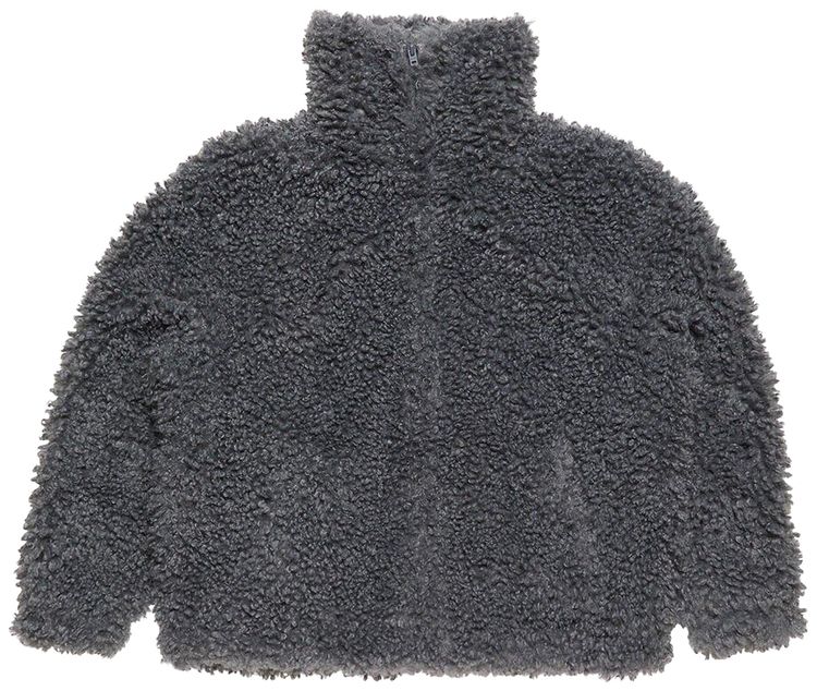 Acne Studios Fuzzy Bomber Jacket Carbon Grey
