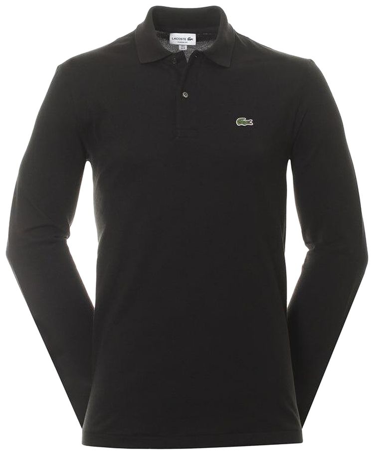 Lacoste Classic Fit Long Sleeve Polo Shirt Black