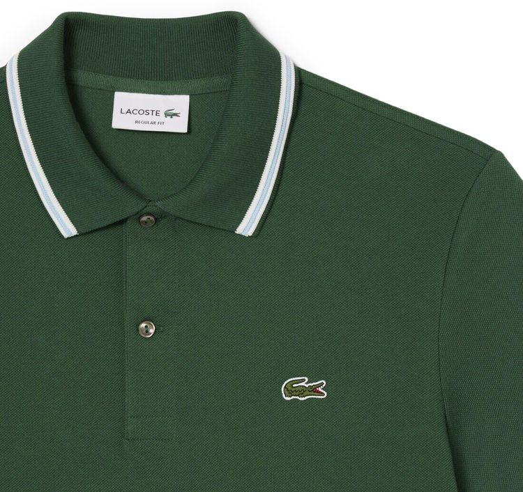 Lacoste Regular Fit Trim Accent Polo Shirt Green