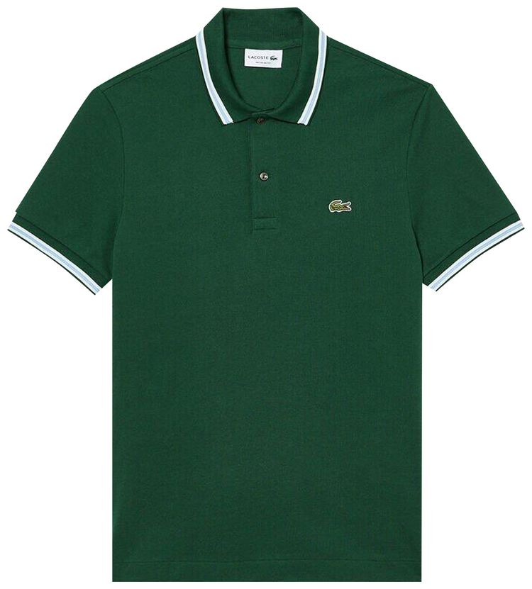 Lacoste Regular Fit Trim Accent Polo Shirt Green