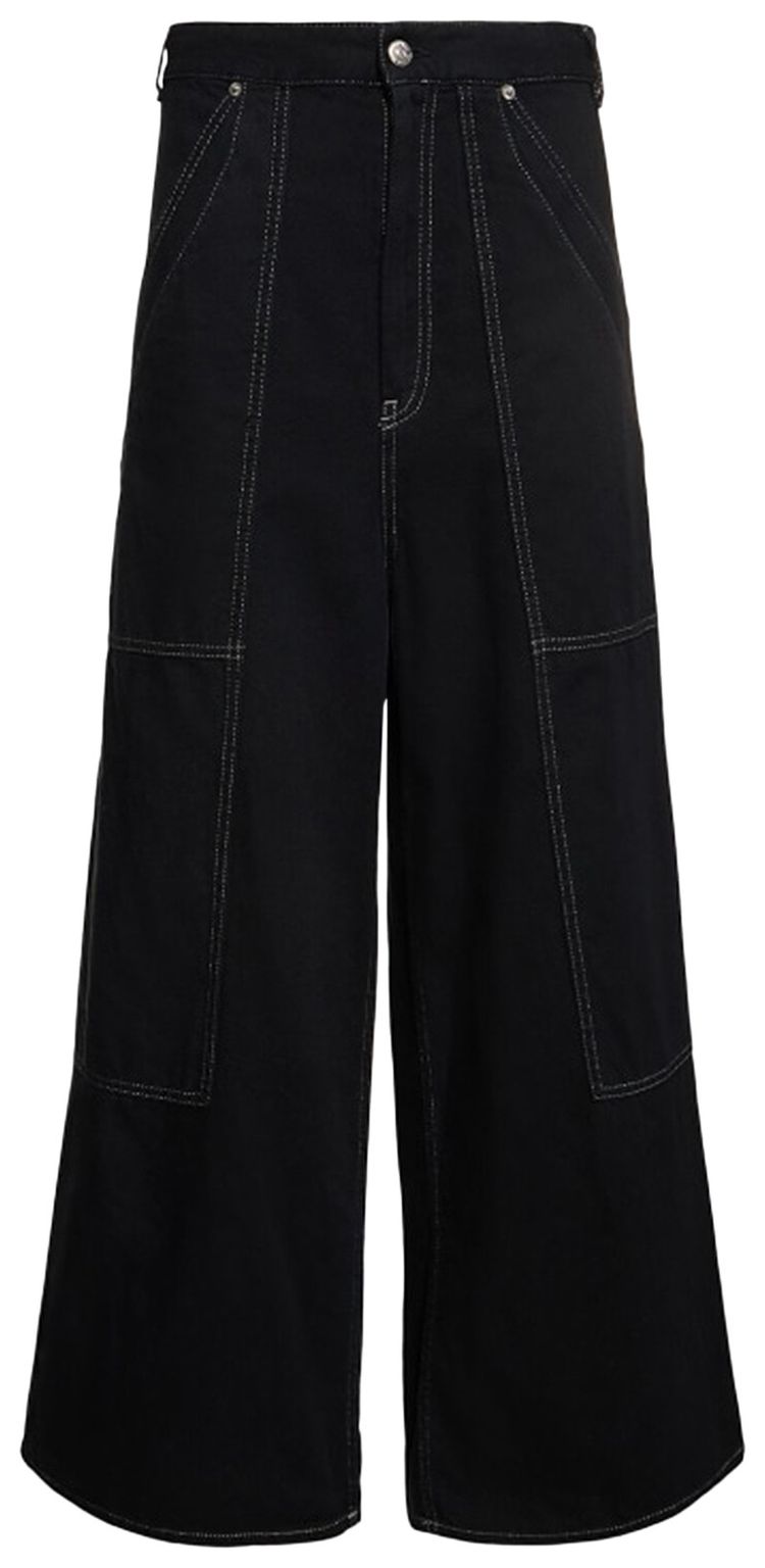 Maison Margiela Wide Leg 5 Pocket Pants Black