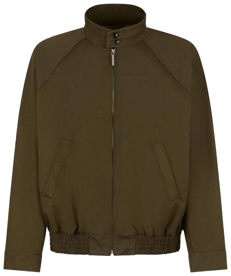 Marni Organic Gabardine Bomber Jacket Deep Sage