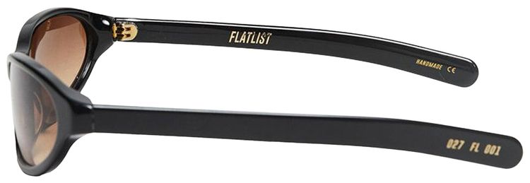 Flatlist Olympia Sunglasses Solid BlackBrown Gradient