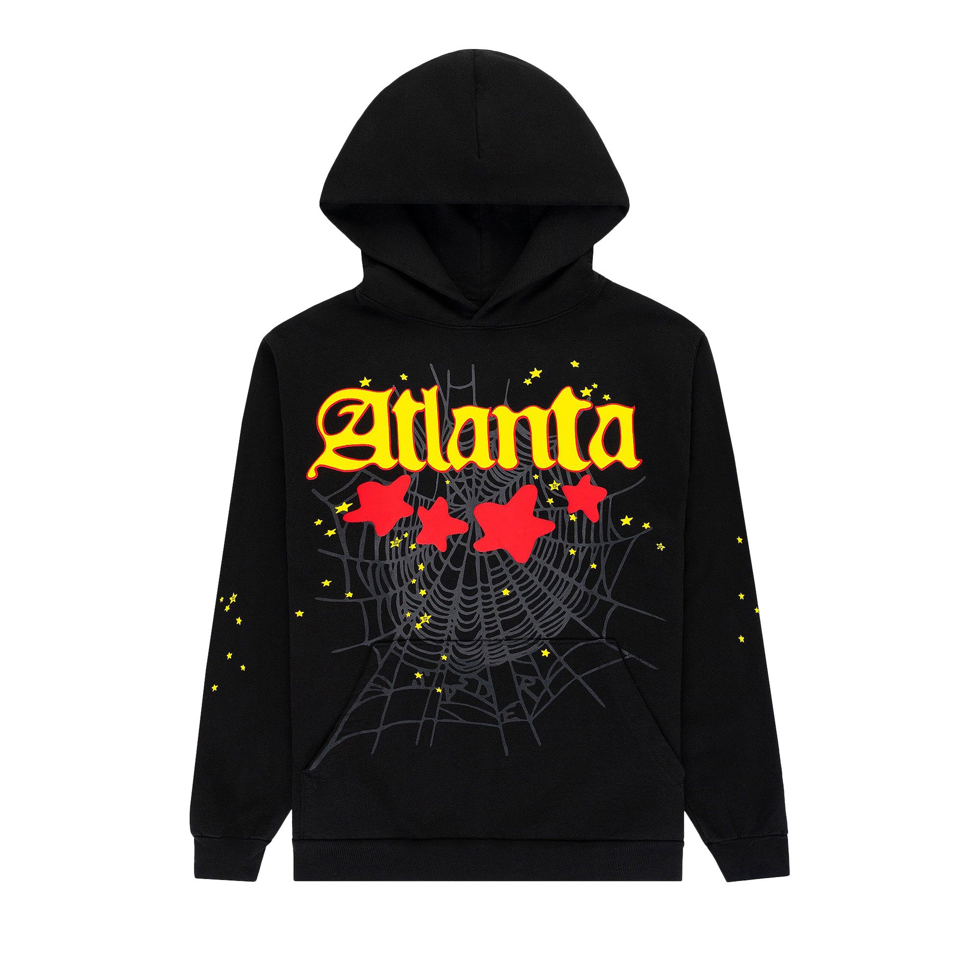 Buy Sp5der Atlanta Hoodie 'Black' - ST004FW25BLK | GOAT