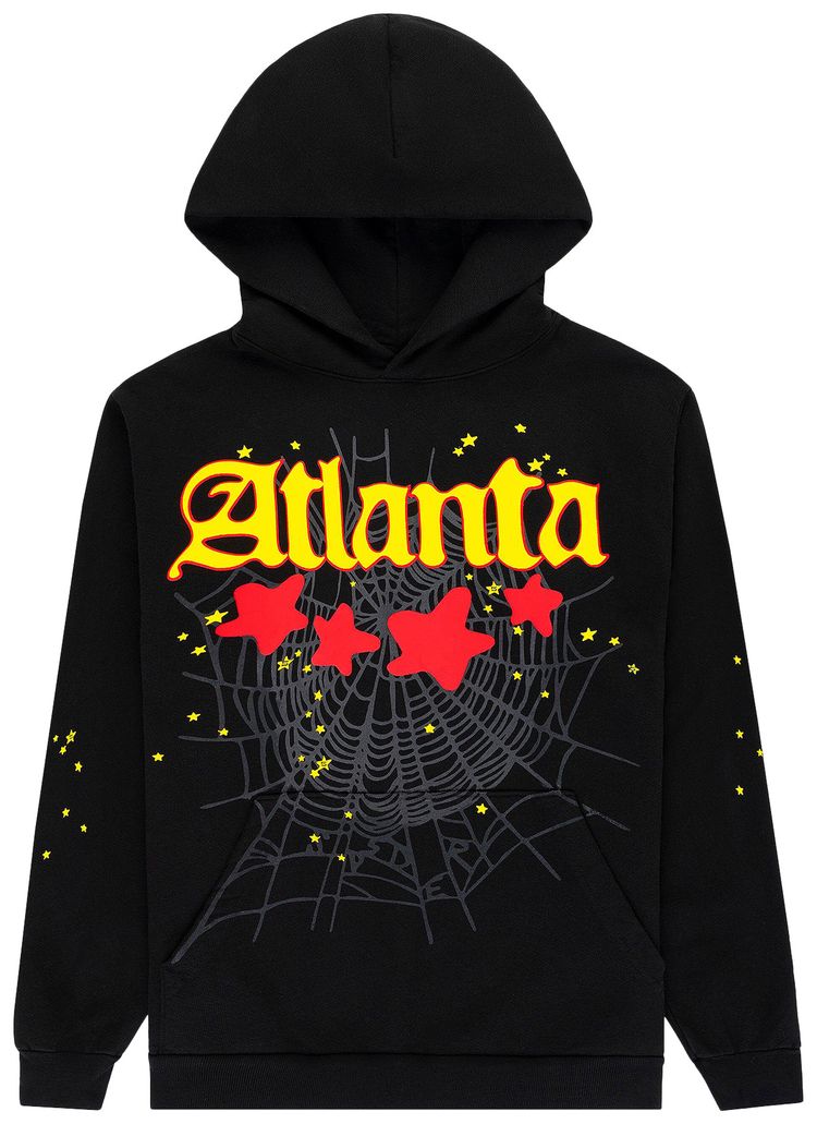 Sp5der Atlanta Hoodie Black