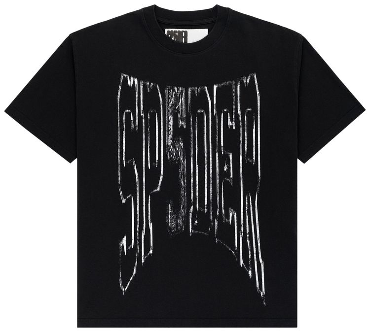 Sp5der Diffused Collegiate Tee Black