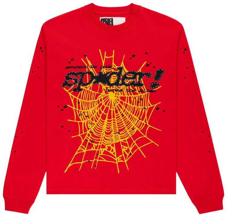 Sp5der Punk V2 Long Sleeve Red
