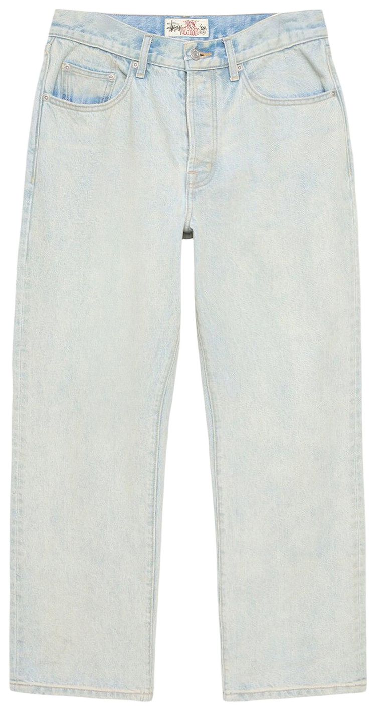 Stussy New Classic Jean Pigment Coated Denim Light Wash