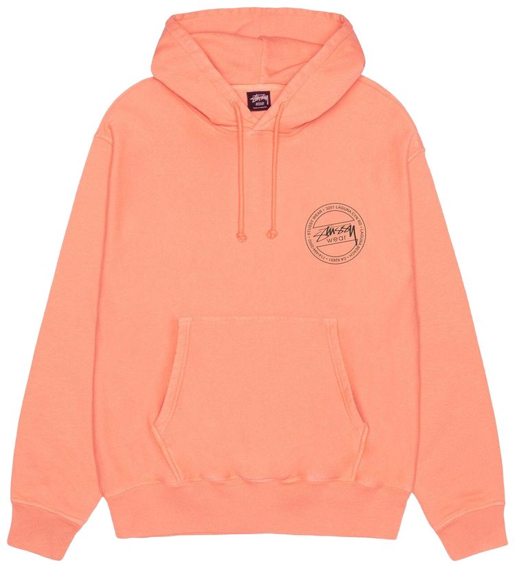 Stussy Wear Hoodie Pigment Dyed Sherbert