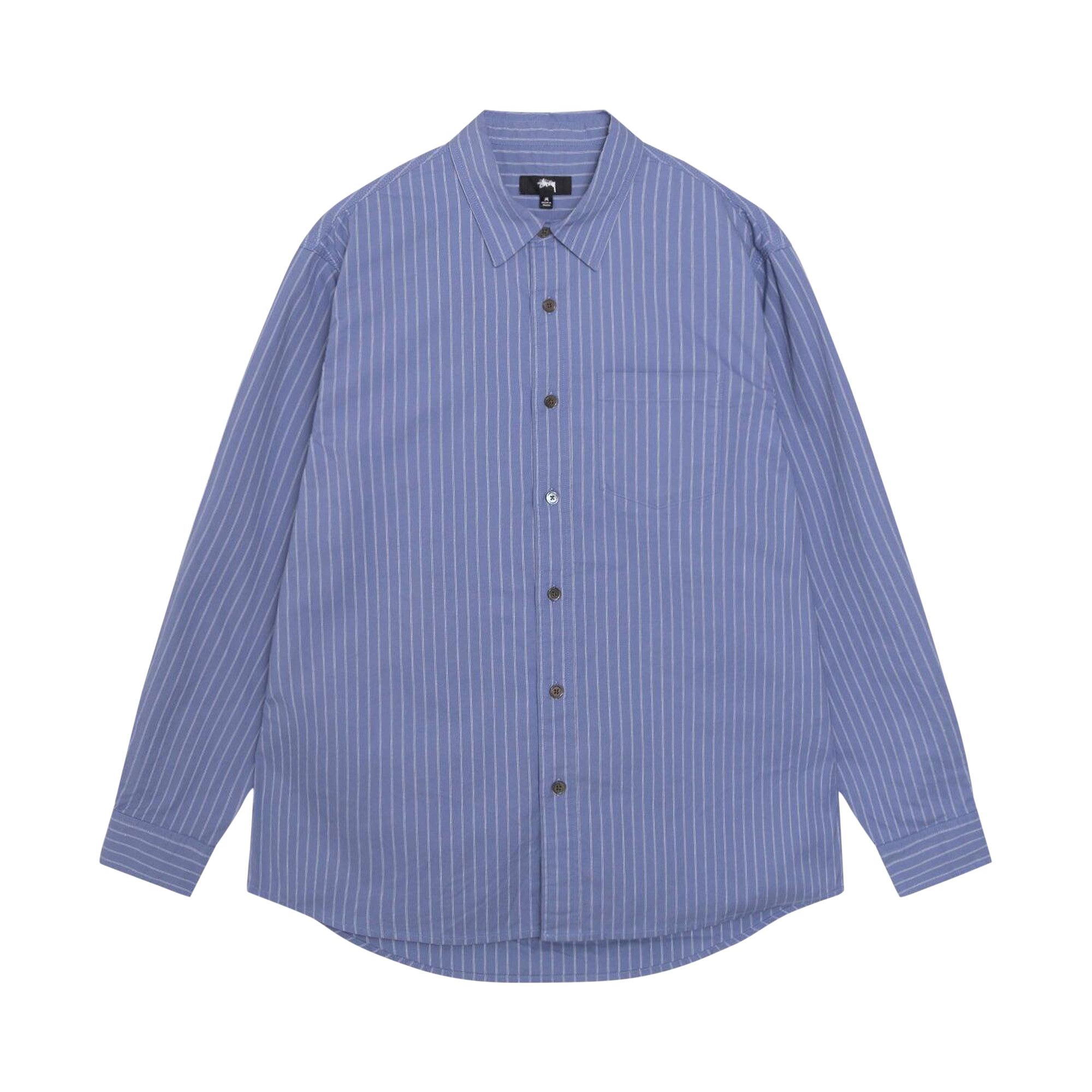 Buy Stussy Oxford Shirt 'Blue Stripe' - 1110364 BLUE | GOAT