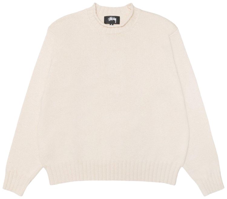 Stussy Surfman Mock Sweater Natural