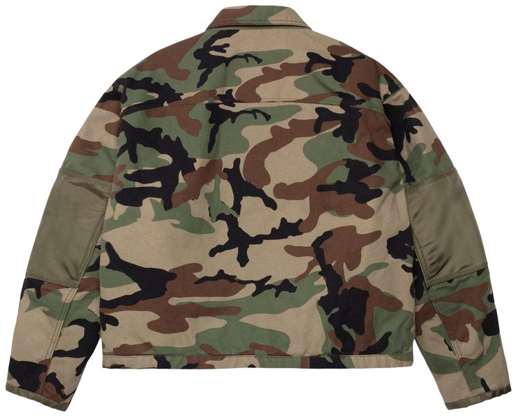 Stussy Utility Work Jacket Woodland Camo