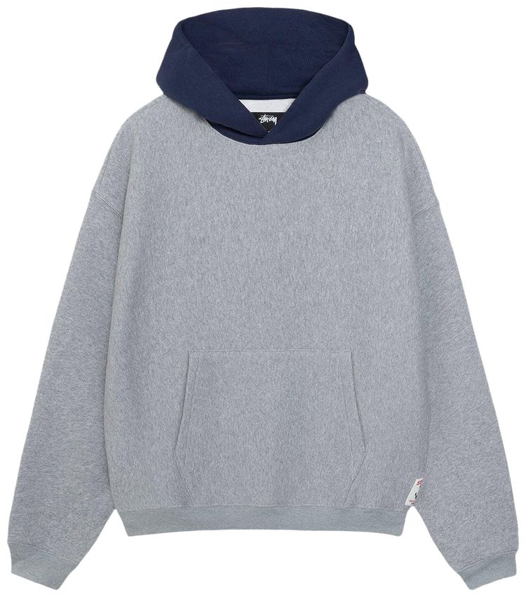 Stussy Two Tone Hoodie Grey Heather