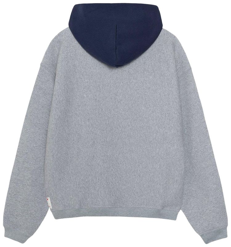 Stussy Two Tone Hoodie Grey Heather