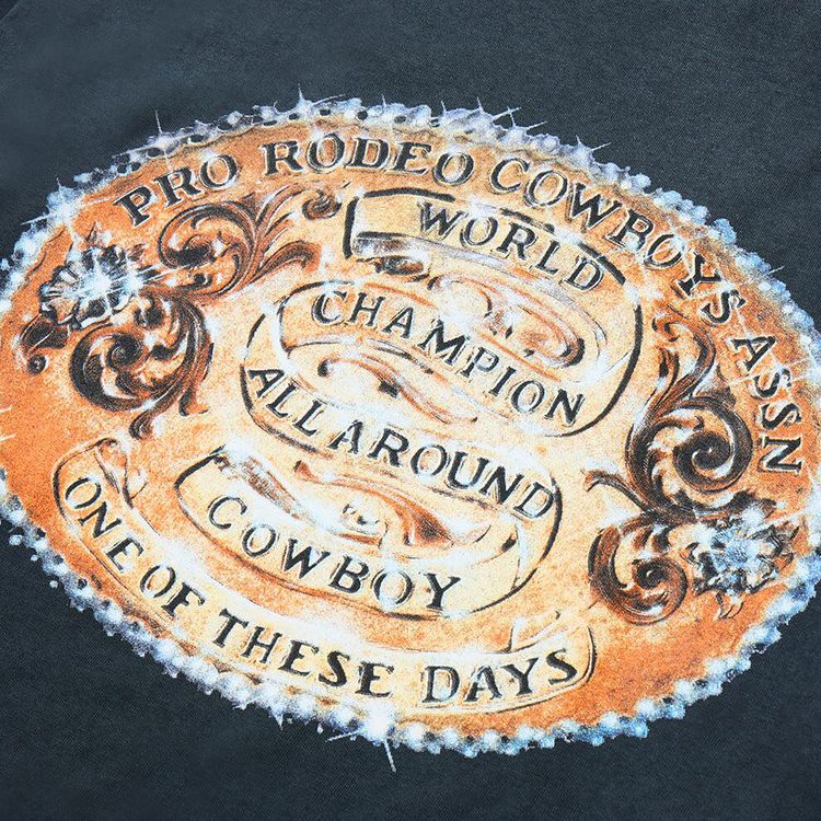 One Of These Days World Champions T Shirt Washed Navy