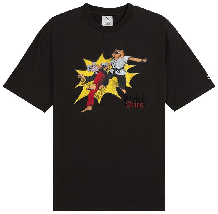 Puma x Aries Graphic Tee Puma Black