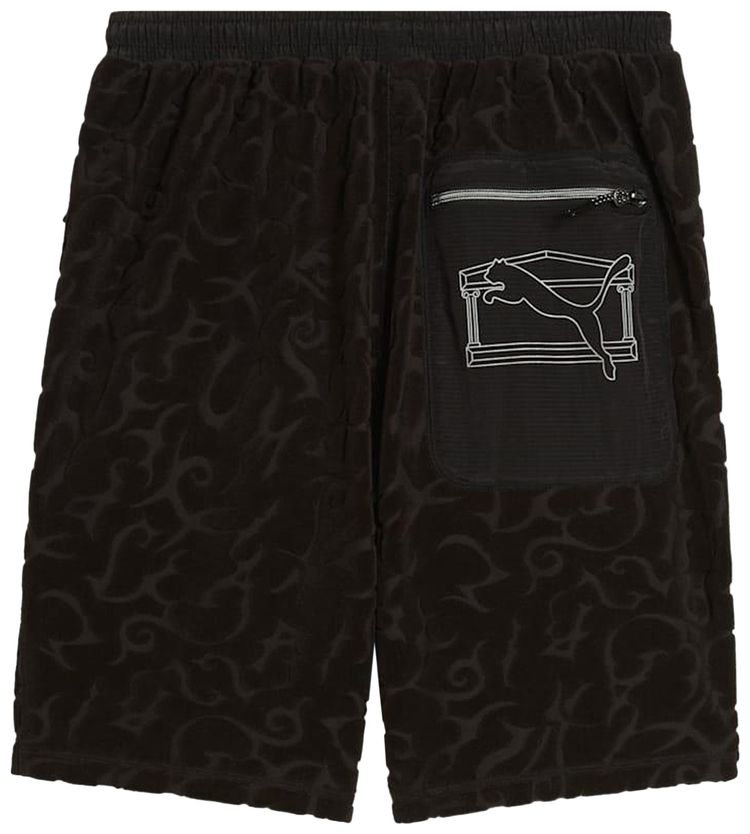 Puma x Aries Toweling Shorts Black