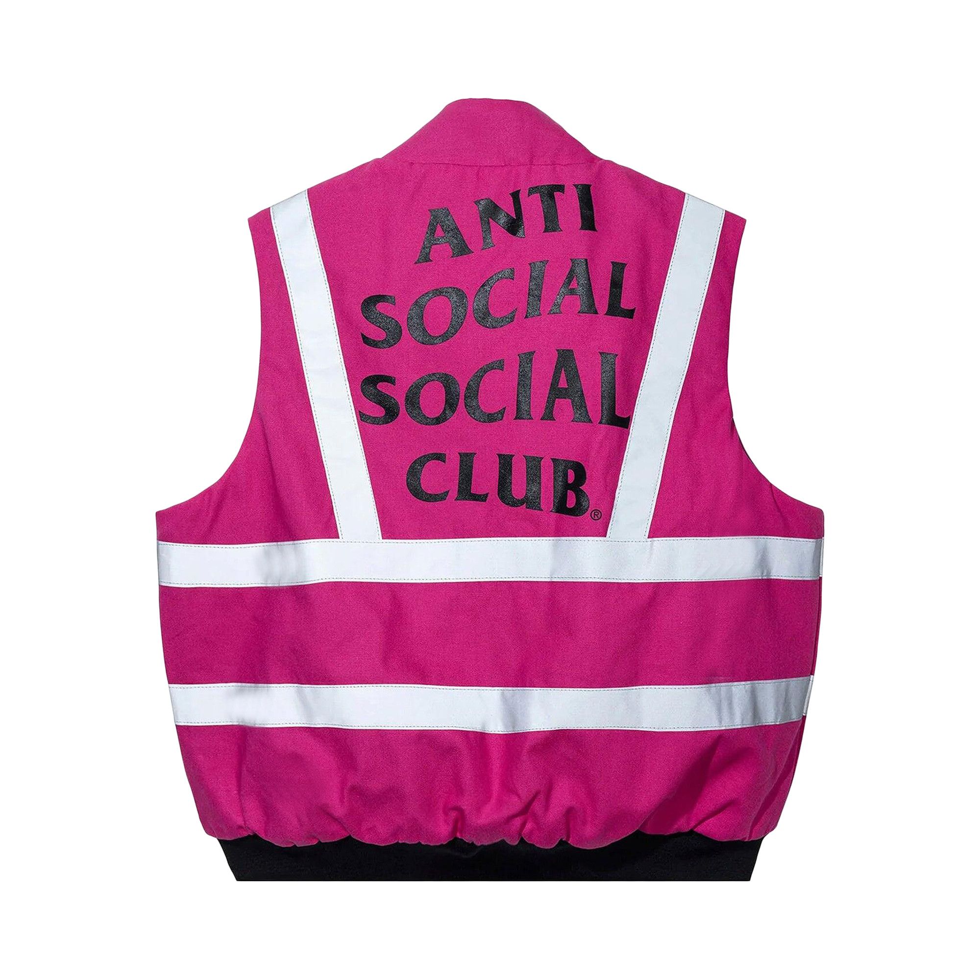 ANTI SOCIAL SOCIAL CULB LIT VEST アンチ リット Buy Anti Social Social Club Hi-Vis Work Vest 'Neon Pink