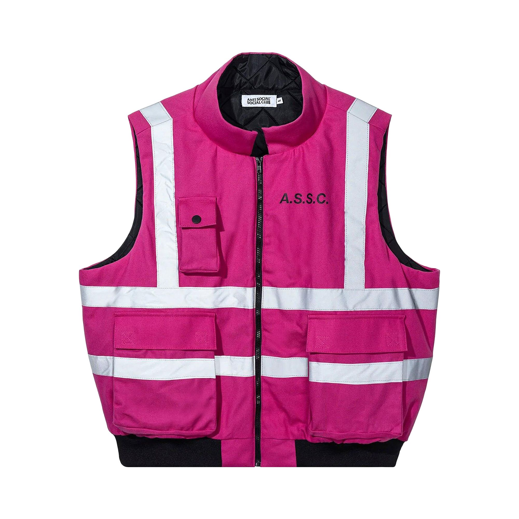 Buy Anti Social Social Club Hi-Vis Work Vest 'Neon Pink