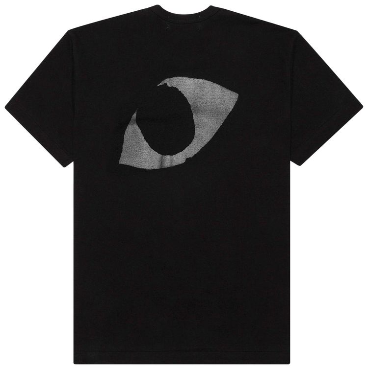 Comme des Garcons PLAY Logo Print T Shirt Black