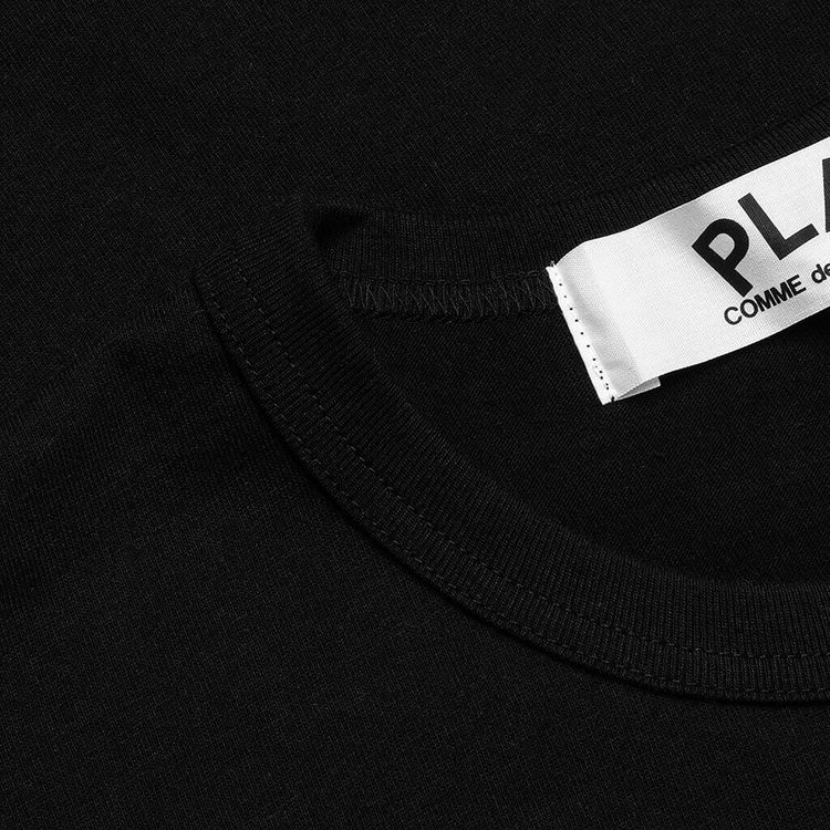 Comme des Garcons PLAY Logo Print T Shirt Black