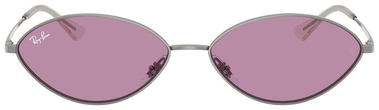 Ray Ban Kai Bio Based Sunglasses Polished Gun MetalDark Violet