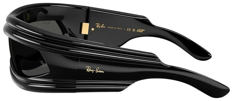 Ray Ban x AAP ROCKY Ultra Wrap 001 Sunglasses BlackUltra Black