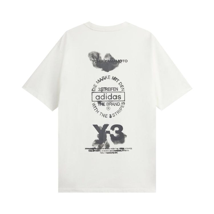 Y 3 Graphic Short Sleeve Tee Core White
