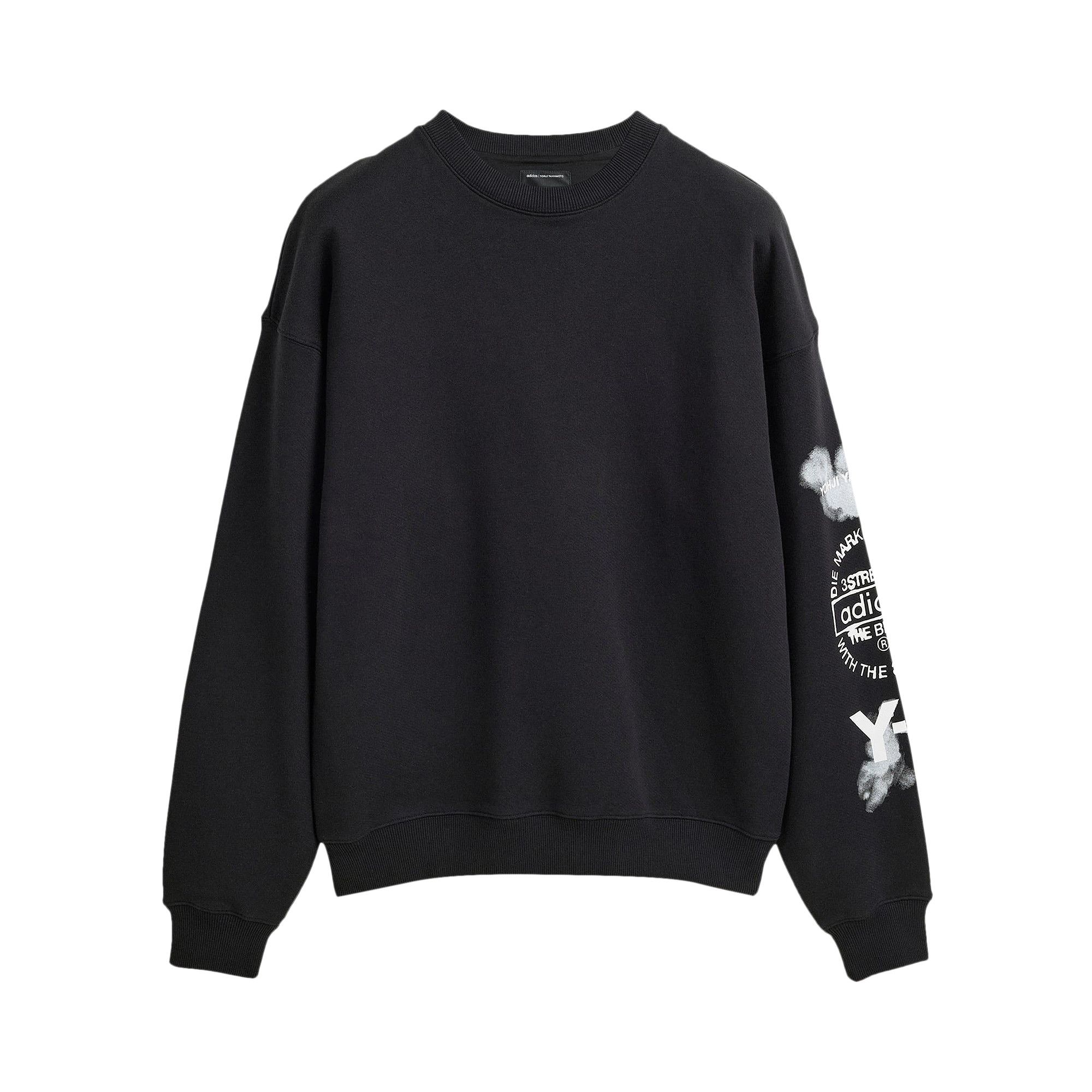 Buy Y-3 Graphic Crew Sweatshirt 'Black' - JX4749 | GOAT UK