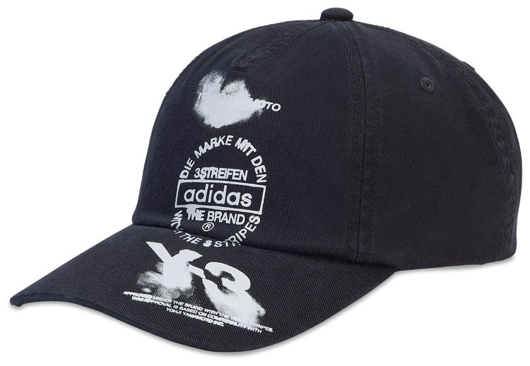 Y 3 Graphic Cap Black