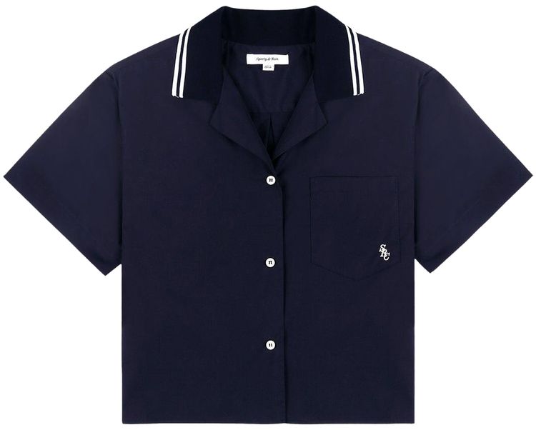 Sporty  Rich SRC Sailor Shirt Dark Navy