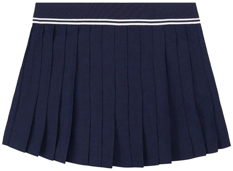 Sporty  Rich SRC Logo Abigail Skirt Dark Navy