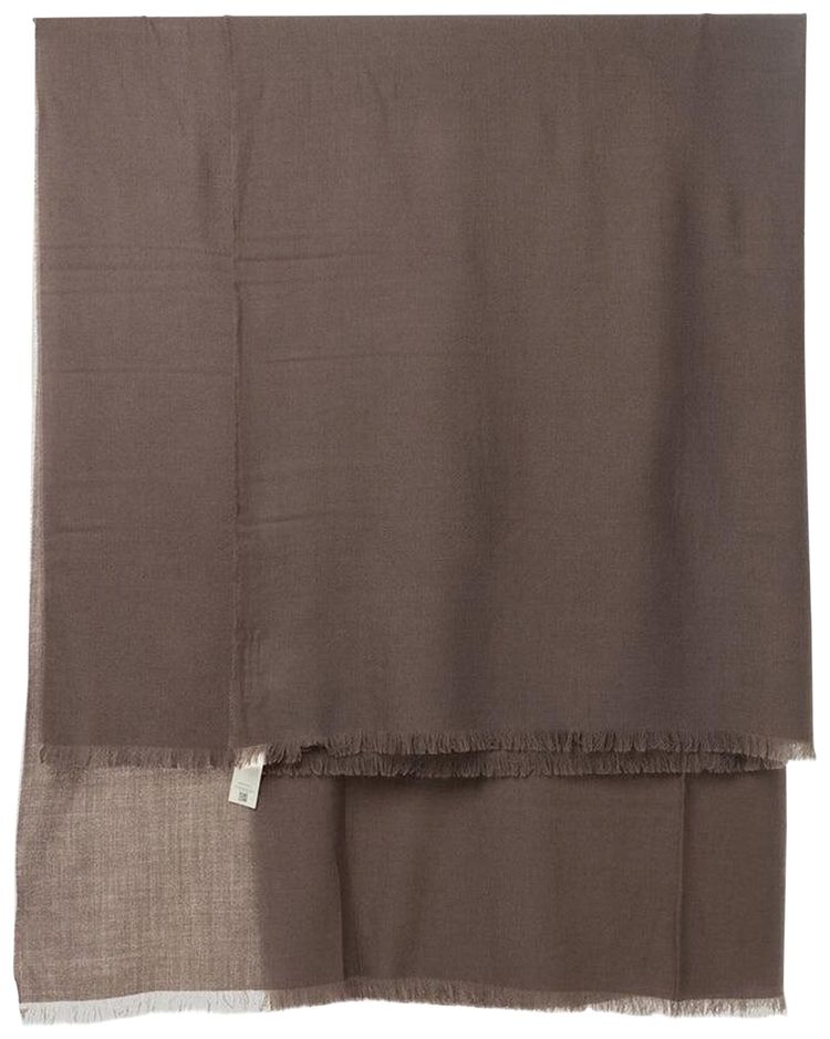 Rick Owens Jumbo Plaid Scarf Dark Dust