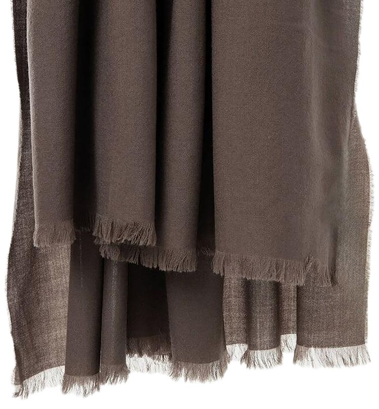 Rick Owens Jumbo Plaid Scarf Dark Dust